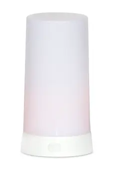 Set of Two White Flameless Pillar Candle