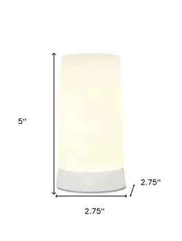 Set of Two White Flameless Pillar Candles