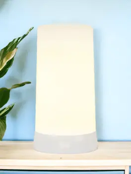 Set of Two White Flameless Pillar Candles