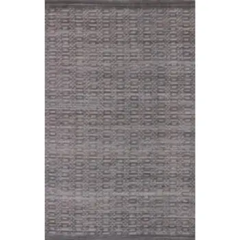 8' X 10' Charcoal And Rust Hand Loomed Area Rug