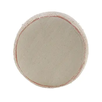 18" Pink Fabric Cylinder Striped Pouf Ottoman