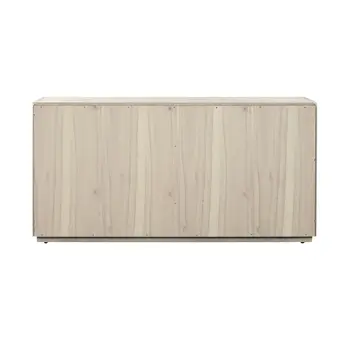 63" Gray Solid Wood Six Drawer Double Dresser
