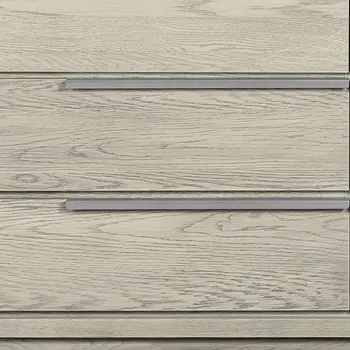 63" Gray Solid Wood Six Drawer Double Dresser