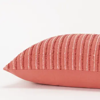 14" X 14" Terra Cotta Cotton Blend Pillow
