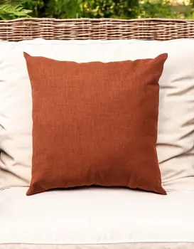 22" Orange Indoor Outdoor Throw Pillow
