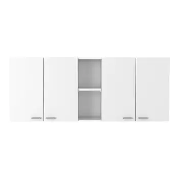 41" Dark Brown and White Wood Kitchen Island Set With Storage