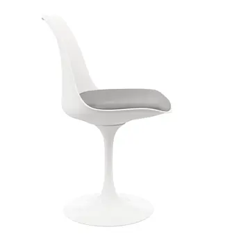 Gray And White Dining Side Chair