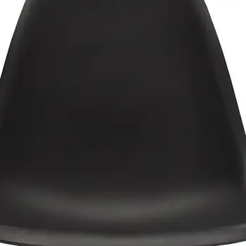Black and Silver Steel Dining Side Chair