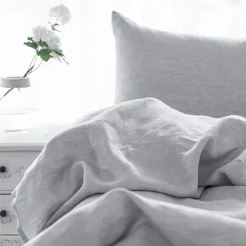 Set of Two Cloud Linen Pillowcases