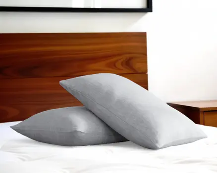 Set of Two Cloud Linen Pillowcases