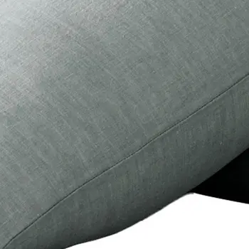 Set of Two Blue Linen Standard Pillowcases