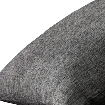 Set of Two Onyx Linen Pillowcases