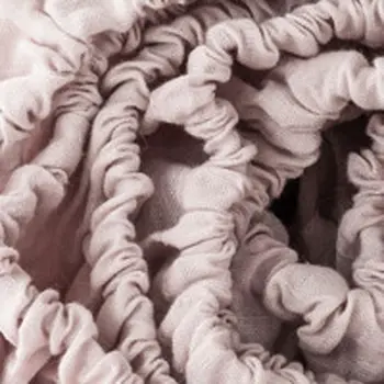 Light Pink Linen Twin Fitted Sheet