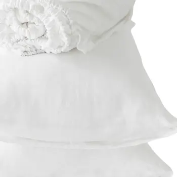 Four Piece Ivory Linen Twin Sheet Set