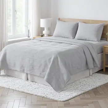 Cloud Linen Twin Flat Sheet