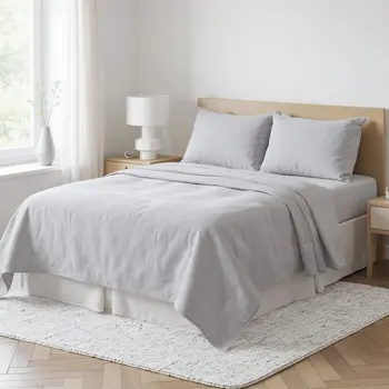 Cloud Linen Full Double Flat Sheet
