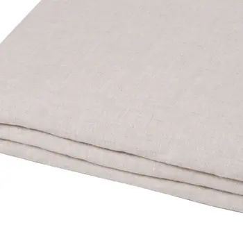 Light Gray Linen Twin Flat Sheet