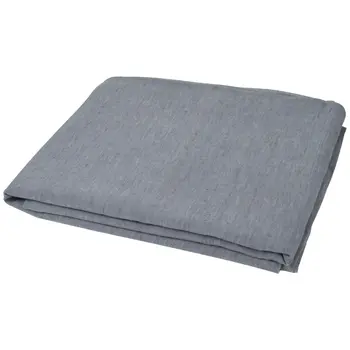 Slate Gray Linen Full Double Flat Sheet