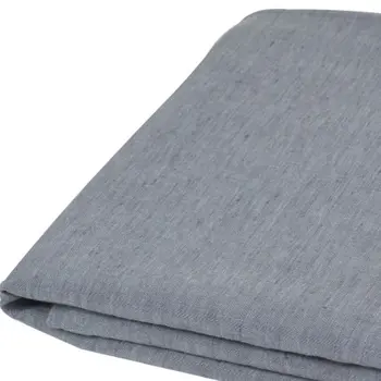 Slate Gray Linen King Flat Sheet