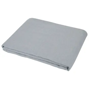 Blue Linen King Flat Sheet