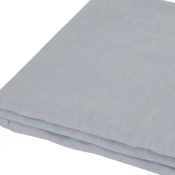 Blue Linen King Flat Sheet