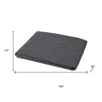 Onyx Linen Full Double Flat Sheet