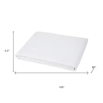 Ivory Linen Twin Flat Sheet