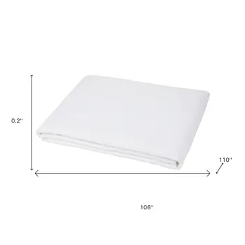 Ivory Linen King Flat Sheet