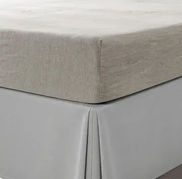 Light Gray Linen California King Fitted sheet