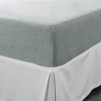 Blue Linen Queen Fitted sheet