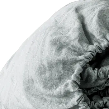 Blue Linen King Fitted sheet