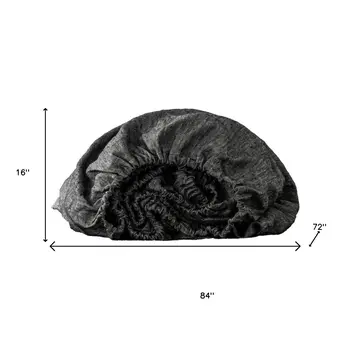 Onyx Linen California King Fitted Sheet