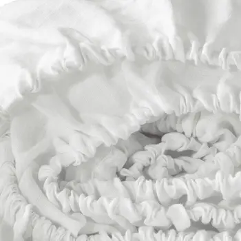 Ivory Linen King Fitted sheet
