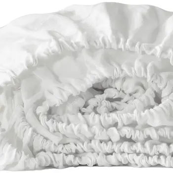 Ivory Linen King Fitted sheet