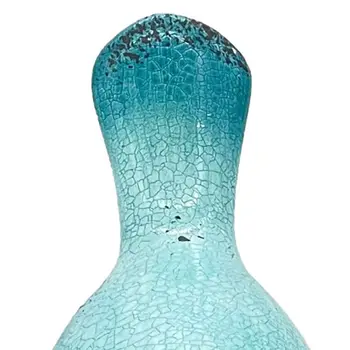 Set of Three Robin Egg Blue Fabric Bird Statue Tabletop Sculpture