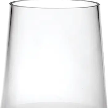 Set of Four Clear Tritan Plastic Stemless All Purpose Tumbler Wine Glasses