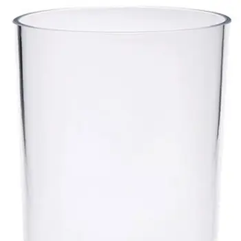 Set of Four Clear Acrylic Stemmed Flutes