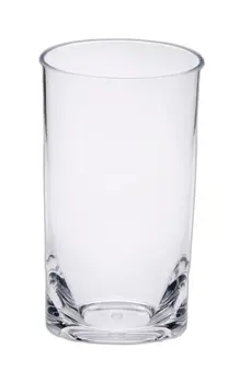Set of Four Clear Tritan Plastic Highball Glasses