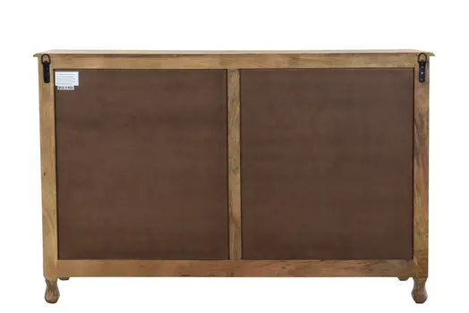 57" White Solid Wood Seven Drawer Dresser