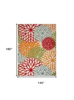 12' X 15' Green Indoor Outdoor Area Rug