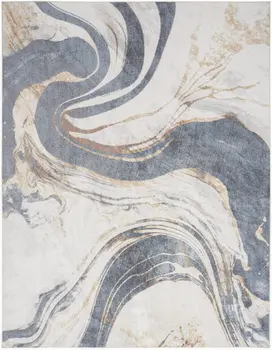 9' X 12' Gray Oriental Power Loom Area Rug
