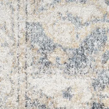 9' X 12' Gray Oriental Power Loom Area Rug