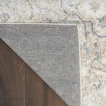 9' X 12' Gray Oriental Power Loom Area Rug
