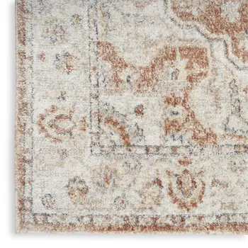 9' X 12' Gold Oriental Power Loom Area Rug