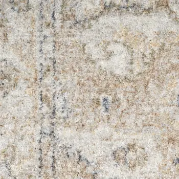 9' X 12' Beige Oriental Power Loom Area Rug