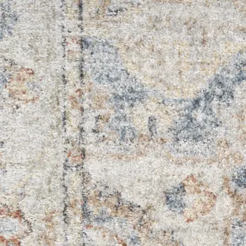 9' X 12' Gray Oriental Power Loom Area Rug