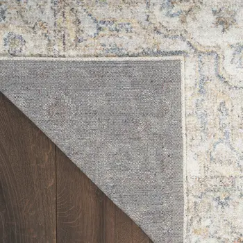 9' X 12' Gray Oriental Power Loom Area Rug