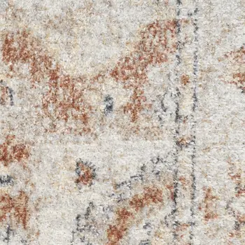 8' X 10' Gold Oriental Power Loom Washable Area Rug