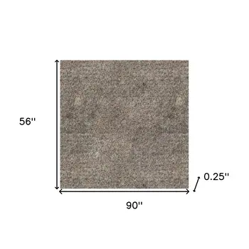5' x 7' Gray Non Slip Rug Pad