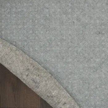 8' Round Gray Non Slip Rug Pad